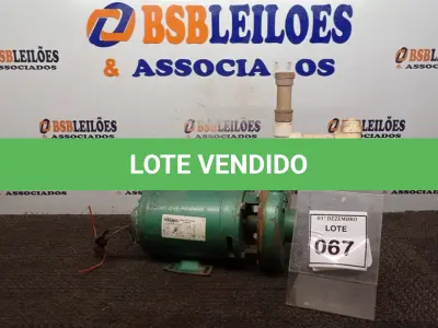 LOTE 067 - 01 BOMBA DE INDUÇÃO TRIFÁSICO. (NO ESTADO) ATENÇÃO! FAZER A VISITAÇÃO ANTES DE ARREMATAR, NÃO SABEMOS SE FUNCIONA, LEILÃO NÃO TEM GARANTIA E NEM DEVOLUÇÃO, SUJEITO A POSSÍVEIS AVARIAS VISÍVEIS/OCULTAS E/OU AUSÊNCIA DE COMPONENTES.