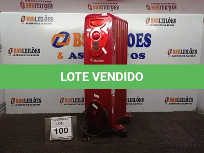 LOTE 100 - 01 AQUECEDOR A ÓLEO MODELO MA-07 220V MARCA MARTAU. (NO ESTADO) ATENÇÃO! FAZER A VISITAÇÃO ANTES DE ARREMATAR, NÃO SABEMOS SE FUNCIONA, LEILÃO NÃO TEM GARANTIA E NEM DEVOLUÇÃO, SUJEITO A POSSÍVEIS AVARIAS VISÍVEIS/OCULTAS E/OU AUSÊNCIA DE COMPONENTES.