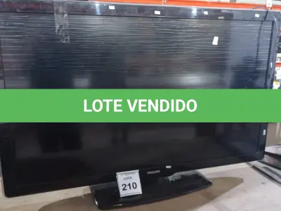 LOTE 210 - 01 TV LCD 62’’MARCA PHILIPS. (NO ESTADO) ATENÇÃO! FAZER A VISITAÇÃO ANTES DE ARREMATAR, NÃO SABEMOS SE FUNCIONA, LEILÃO NÃO TEM GARANTIA E NEM DEVOLUÇÃO, SUJEITO A POSSÍVEIS AVARIAS VISÍVEIS/OCULTAS E/OU AUSÊNCIA DE COMPONENTES.