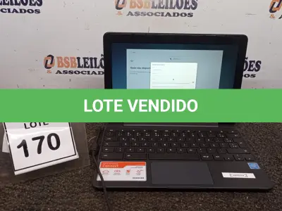 LOTE 170 - 01 NOTEBOOK 16GB TELA 11.6’’. (NO ESTADO) ATENÇÃO! FAZER A VISITAÇÃO ANTES DE ARREMATAR, NÃO SABEMOS SE FUNCIONA, LEILÃO NÃO TEM GARANTIA E NEM DEVOLUÇÃO, SUJEITO A POSSÍVEIS AVARIAS VISÍVEIS/OCULTAS E/OU AUSÊNCIA DE COMPONENTES.