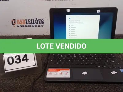 LOTE 034 - 01 NOTEBOOK 16GB TELA 11.6’’. (NO ESTADO) ATENÇÃO! FAZER A VISITAÇÃO ANTES DE ARREMATAR, NÃO SABEMOS SE FUNCIONA, LEILÃO NÃO TEM GARANTIA E NEM DEVOLUÇÃO, SUJEITO A POSSÍVEIS AVARIAS VISÍVEIS/OCULTAS E/OU AUSÊNCIA DE COMPONENTES.