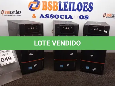 LOTE 049 - 03 CPUS MARCA LENOVO. (NO ESTADO) ATENÇÃO! FAZER A VISITAÇÃO ANTES DE ARREMATAR, NÃO SABEMOS SE FUNCIONA, LEILÃO NÃO TEM GARANTIA E NEM DEVOLUÇÃO, SUJEITO A POSSÍVEIS AVARIAS VISÍVEIS/OCULTAS E/OU AUSÊNCIA DE COMPONENTES.