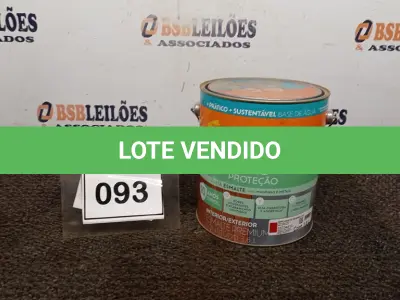 LOTE 093 - 01 LATA DE TINTA ESMALTE DE 3,6L NA COR BRILHANTE VERMELHO MARCA SUVINIL. (NO ESTADO) ATENÇÃO! FAZER A VISITAÇÃO ANTES DE ARREMATAR, NÃO SABEMOS SE FUNCIONA, LEILÃO NÃO TEM GARANTIA E NEM DEVOLUÇÃO, SUJEITO A POSSÍVEIS AVARIAS VISÍVEIS/OCULTAS E/OU AUSÊNCIA DE COMPONENTES.