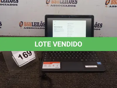 LOTE 169 - 01 NOTEBOOK 16GB TELA 11.6’’. (NO ESTADO) ATENÇÃO! FAZER A VISITAÇÃO ANTES DE ARREMATAR, NÃO SABEMOS SE FUNCIONA, LEILÃO NÃO TEM GARANTIA E NEM DEVOLUÇÃO, SUJEITO A POSSÍVEIS AVARIAS VISÍVEIS/OCULTAS E/OU AUSÊNCIA DE COMPONENTES.