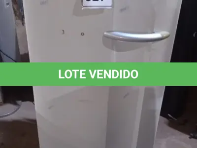 LOTE 327 - 01 FREEZER VERTICAL MARCA ELECTROLUX. (NO ESTADO) ATENÇÃO! FAZER A VISITAÇÃO ANTES DE ARREMATAR, NÃO SABEMOS SE FUNCIONA, LEILÃO NÃO TEM GARANTIA E NEM DEVOLUÇÃO, SUJEITO A POSSÍVEIS AVARIAS VISÍVEIS/OCULTAS E/OU AUSÊNCIA DE COMPONENTES.