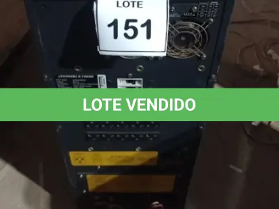 LOTE 151 - 01 NOBREAK MARCA SMS POTÊNCIA 3KVA/2400W. (NO ESTADO) ATENÇÃO! FAZER A VISITAÇÃO ANTES DE ARREMATAR, NÃO SABEMOS SE FUNCIONA, LEILÃO NÃO TEM GARANTIA E NEM DEVOLUÇÃO, SUJEITO A POSSÍVEIS AVARIAS VISÍVEIS/OCULTAS E/OU AUSÊNCIA DE COMPONENTES.