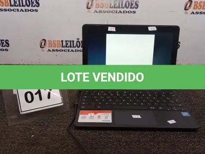 LOTE 017 - 01 NOTEBOOK 16GB TELA 11.6’’. (NO ESTADO) ATENÇÃO! FAZER A VISITAÇÃO ANTES DE ARREMATAR, NÃO SABEMOS SE FUNCIONA, LEILÃO NÃO TEM GARANTIA E NEM DEVOLUÇÃO, SUJEITO A POSSÍVEIS AVARIAS VISÍVEIS/OCULTAS E/OU AUSÊNCIA DE COMPONENTES.