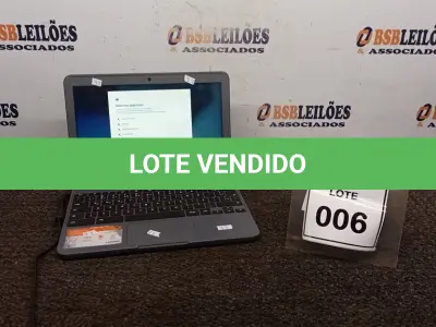 LOTE 006 - 01 NOTEBOOK 16GB TELA 11.6’’. (NO ESTADO) ATENÇÃO! FAZER A VISITAÇÃO ANTES DE ARREMATAR, NÃO SABEMOS SE FUNCIONA, LEILÃO NÃO TEM GARANTIA E NEM DEVOLUÇÃO, SUJEITO A POSSÍVEIS AVARIAS VISÍVEIS/OCULTAS E/OU AUSÊNCIA DE COMPONENTES.