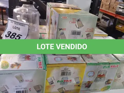 LOTE 385 - 14 ACESSÓRIOS PARA LIQUIDIFICADOR MARCA PIKTRIT. (NO ESTADO) ATENÇÃO! FAZER A VISITAÇÃO ANTES DE ARREMATAR, NÃO SABEMOS SE FUNCIONA, LEILÃO NÃO TEM GARANTIA E NEM DEVOLUÇÃO, SUJEITO A POSSÍVEIS AVARIAS VISÍVEIS/OCULTAS E/OU AUSÊNCIA DE COMPONENTES.