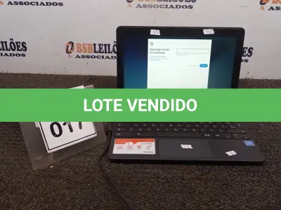 LOTE 017 - 01 NOTEBOOK 16GB TELA 11.6’’. (NO ESTADO) ATENÇÃO! FAZER A VISITAÇÃO ANTES DE ARREMATAR, NÃO SABEMOS SE FUNCIONA, LEILÃO NÃO TEM GARANTIA E NEM DEVOLUÇÃO, SUJEITO A POSSÍVEIS AVARIAS VISÍVEIS/OCULTAS E/OU AUSÊNCIA DE COMPONENTES.