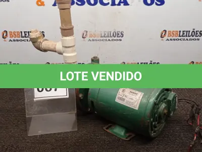 LOTE 067 - 01 BOMBA DE INDUÇÃO TRIFÁSICO. (NO ESTADO) ATENÇÃO! FAZER A VISITAÇÃO ANTES DE ARREMATAR, NÃO SABEMOS SE FUNCIONA, LEILÃO NÃO TEM GARANTIA E NEM DEVOLUÇÃO, SUJEITO A POSSÍVEIS AVARIAS VISÍVEIS/OCULTAS E/OU AUSÊNCIA DE COMPONENTES.
