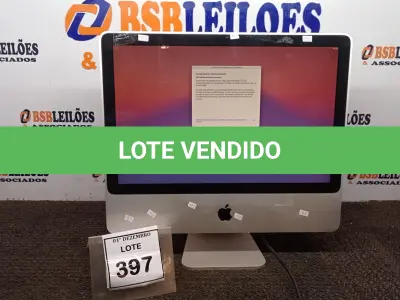 LOTE 397 - 01 IMAC APPLE. (NO ESTADO) ATENÇÃO! FAZER A VISITAÇÃO ANTES DE ARREMATAR, NÃO SABEMOS SE FUNCIONA, LEILÃO NÃO TEM GARANTIA E NEM DEVOLUÇÃO, SUJEITO A POSSÍVEIS AVARIAS VISÍVEIS/OCULTAS E/OU AUSÊNCIA DE COMPONENTES.