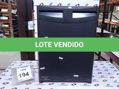 LOTE 194 - 01 FRIGOBAR MARCA ELECTROLUX. (NO ESTADO) ATENÇÃO! FAZER A VISITAÇÃO ANTES DE ARREMATAR, NÃO SABEMOS SE FUNCIONA, LEILÃO NÃO TEM GARANTIA E NEM DEVOLUÇÃO, SUJEITO A POSSÍVEIS AVARIAS VISÍVEIS/OCULTAS E/OU AUSÊNCIA DE COMPONENTES.