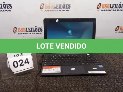 LOTE 024 - 01 NOTEBOOK 16GB TELA 11.6’’ COM FONTE. (NO ESTADO) ATENÇÃO! FAZER A VISITAÇÃO ANTES DE ARREMATAR, NÃO SABEMOS SE FUNCIONA, LEILÃO NÃO TEM GARANTIA E NEM DEVOLUÇÃO, SUJEITO A POSSÍVEIS AVARIAS VISÍVEIS/OCULTAS E/OU AUSÊNCIA DE COMPONENTES.