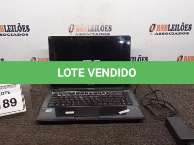 LOTE 189 - 01 NOTEBOOK MARCA ASUS COM FONTE. (NO ESTADO) ATENÇÃO! FAZER A VISITAÇÃO ANTES DE ARREMATAR, NÃO SABEMOS SE FUNCIONA, LEILÃO NÃO TEM GARANTIA E NEM DEVOLUÇÃO, SUJEITO A POSSÍVEIS AVARIAS VISÍVEIS/OCULTAS E/OU AUSÊNCIA DE COMPONENTES.