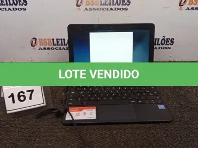 LOTE 167 - 01 NOTEBOOK 16GB TELA 11.6’’. (NO ESTADO) ATENÇÃO! FAZER A VISITAÇÃO ANTES DE ARREMATAR, NÃO SABEMOS SE FUNCIONA, LEILÃO NÃO TEM GARANTIA E NEM DEVOLUÇÃO, SUJEITO A POSSÍVEIS AVARIAS VISÍVEIS/OCULTAS E/OU AUSÊNCIA DE COMPONENTES.
