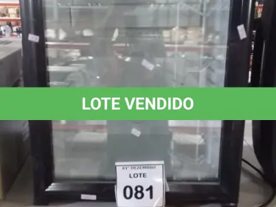 LOTE 081 - 01 FRIGOBAR. (NO ESTADO) ATENÇÃO! FAZER A VISITAÇÃO ANTES DE ARREMATAR, NÃO SABEMOS SE FUNCIONA, LEILÃO NÃO TEM GARANTIA E NEM DEVOLUÇÃO, SUJEITO A POSSÍVEIS AVARIAS VISÍVEIS/OCULTAS E/OU AUSÊNCIA DE COMPONENTES.