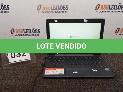 LOTE 032 - 01 NOTEBOOK 16GB TELA 11.6’’. (NO ESTADO) ATENÇÃO! FAZER A VISITAÇÃO ANTES DE ARREMATAR, NÃO SABEMOS SE FUNCIONA, LEILÃO NÃO TEM GARANTIA E NEM DEVOLUÇÃO, SUJEITO A POSSÍVEIS AVARIAS VISÍVEIS/OCULTAS E/OU AUSÊNCIA DE COMPONENTES.