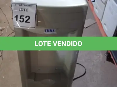 LOTE 152 - 01 BEBEDOURO PARA GARRAFÃO MARCA IBBL. (NO ESTADO) ATENÇÃO! FAZER A VISITAÇÃO ANTES DE ARREMATAR, NÃO SABEMOS SE FUNCIONA, LEILÃO NÃO TEM GARANTIA E NEM DEVOLUÇÃO, SUJEITO A POSSÍVEIS AVARIAS VISÍVEIS/OCULTAS E/OU AUSÊNCIA DE COMPONENTES.