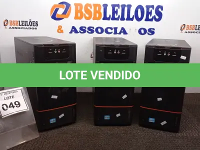 LOTE 049 - 03 CPUS MARCA LENOVO. (NO ESTADO) ATENÇÃO! FAZER A VISITAÇÃO ANTES DE ARREMATAR, NÃO SABEMOS SE FUNCIONA, LEILÃO NÃO TEM GARANTIA E NEM DEVOLUÇÃO, SUJEITO A POSSÍVEIS AVARIAS VISÍVEIS/OCULTAS E/OU AUSÊNCIA DE COMPONENTES.