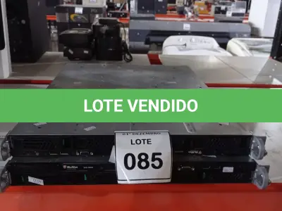 LOTE 085 - 02 DISPOSITIVOS DE SEGURANÇA DE REDE MCAFEE WG-5000 (INCOMPLETO). (NO ESTADO) ATENÇÃO! FAZER A VISITAÇÃO ANTES DE ARREMATAR, NÃO SABEMOS SE FUNCIONA, LEILÃO NÃO TEM GARANTIA E NEM DEVOLUÇÃO, SUJEITO A POSSÍVEIS AVARIAS VISÍVEIS/OCULTAS E/OU AUSÊNCIA DE COMPONENTES.