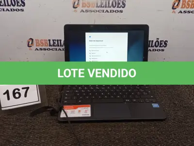 LOTE 167 - 01 NOTEBOOK 16GB TELA 11.6’’. (NO ESTADO) ATENÇÃO! FAZER A VISITAÇÃO ANTES DE ARREMATAR, NÃO SABEMOS SE FUNCIONA, LEILÃO NÃO TEM GARANTIA E NEM DEVOLUÇÃO, SUJEITO A POSSÍVEIS AVARIAS VISÍVEIS/OCULTAS E/OU AUSÊNCIA DE COMPONENTES.