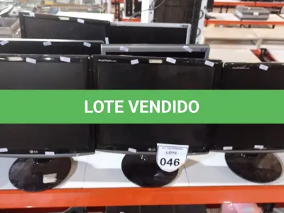 LOTE 046 - 08 MONITORES DE MARCAS E MODELOS DIVERSOS. (NO ESTADO) ATENÇÃO! FAZER A VISITAÇÃO ANTES DE ARREMATAR, NÃO SABEMOS SE FUNCIONA, LEILÃO NÃO TEM GARANTIA E NEM DEVOLUÇÃO, SUJEITO A POSSÍVEIS AVARIAS VISÍVEIS/OCULTAS E/OU AUSÊNCIA DE COMPONENTES.