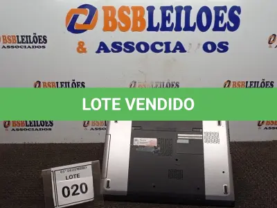 LOTE 020 - 01 NOTEBOOK MARCA DELL SÉRIE VOSTRO. (NO ESTADO) ATENÇÃO! FAZER A VISITAÇÃO ANTES DE ARREMATAR, NÃO SABEMOS SE FUNCIONA, LEILÃO NÃO TEM GARANTIA E NEM DEVOLUÇÃO, SUJEITO A POSSÍVEIS AVARIAS VISÍVEIS/OCULTAS E/OU AUSÊNCIA DE COMPONENTES.