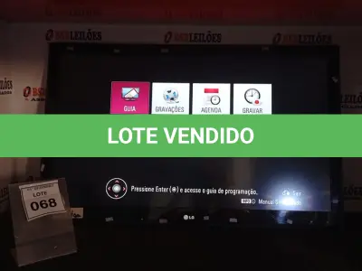 LOTE 068 - 01 TV LCD 42’’ MARCA LG. (NO ESTADO) ATENÇÃO! FAZER A VISITAÇÃO ANTES DE ARREMATAR, NÃO SABEMOS SE FUNCIONA, LEILÃO NÃO TEM GARANTIA E NEM DEVOLUÇÃO, SUJEITO A POSSÍVEIS AVARIAS VISÍVEIS/OCULTAS E/OU AUSÊNCIA DE COMPONENTES.