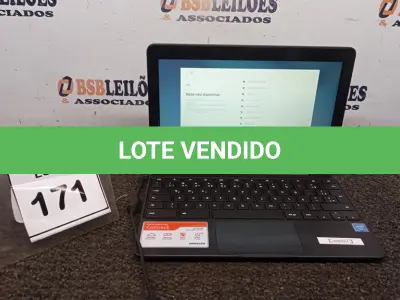 LOTE 171 - 01 NOTEBOOK 16GB TELA 11.6’’. (NO ESTADO) ATENÇÃO! FAZER A VISITAÇÃO ANTES DE ARREMATAR, NÃO SABEMOS SE FUNCIONA, LEILÃO NÃO TEM GARANTIA E NEM DEVOLUÇÃO, SUJEITO A POSSÍVEIS AVARIAS VISÍVEIS/OCULTAS E/OU AUSÊNCIA DE COMPONENTES.