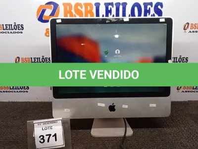 LOTE 371 - 01 IMAC APPLE. (NO ESTADO) ATENÇÃO! FAZER A VISITAÇÃO ANTES DE ARREMATAR, NÃO SABEMOS SE FUNCIONA, LEILÃO NÃO TEM GARANTIA E NEM DEVOLUÇÃO, SUJEITO A POSSÍVEIS AVARIAS VISÍVEIS/OCULTAS E/OU AUSÊNCIA DE COMPONENTES.