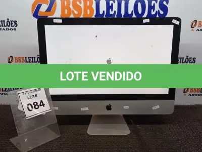 LOTE 084 - 01 IMAC APPLE. (NO ESTADO) ATENÇÃO! FAZER A VISITAÇÃO ANTES DE ARREMATAR, NÃO SABEMOS SE FUNCIONA, LEILÃO NÃO TEM GARANTIA E NEM DEVOLUÇÃO, SUJEITO A POSSÍVEIS AVARIAS VISÍVEIS/OCULTAS E/OU AUSÊNCIA DE COMPONENTES.
