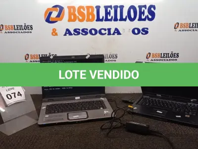 LOTE 074 - 01 NOTEBOOK MARCA HP. (NO ESTADO) ATENÇÃO! FAZER A VISITAÇÃO ANTES DE ARREMATAR, NÃO SABEMOS SE FUNCIONA, LEILÃO NÃO TEM GARANTIA E NEM DEVOLUÇÃO, SUJEITO A POSSÍVEIS AVARIAS VISÍVEIS/OCULTAS E/OU AUSÊNCIA DE COMPONENTES.