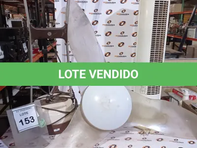 LOTE 153 - 01 VENTILADOR TIPO TORRE MARCA KANGE, 01 ENCERADEIRA DOMÉSTICA MARCA ELECTROLUX E 01 VENTILADOR DE TETO. (NO ESTADO) ATENÇÃO! FAZER A VISITAÇÃO ANTES DE ARREMATAR, NÃO SABEMOS SE FUNCIONA, LEILÃO NÃO TEM GARANTIA E NEM DEVOLUÇÃO, SUJEITO A POSSÍVEIS AVARIAS VISÍVEIS/OCULTAS E/OU AUSÊNCIA DE COMPONENTES.
