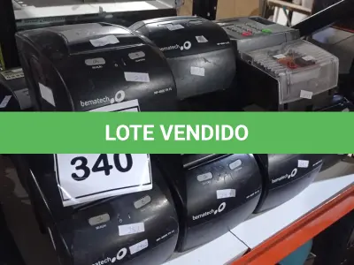 LOTE 340 - 01 RELÓGIO DE PONTO E 10 IMPRESSORAS DE CUPOM MARCA BEMATECH PARA RETIRADA DE PEÇAS. (NO ESTADO) ATENÇÃO! FAZER A VISITAÇÃO ANTES DE ARREMATAR, NÃO SABEMOS SE FUNCIONA, LEILÃO NÃO TEM GARANTIA E NEM DEVOLUÇÃO, SUJEITO A POSSÍVEIS AVARIAS VISÍVEIS/OCULTAS E/OU AUSÊNCIA DE COMPONENTES.