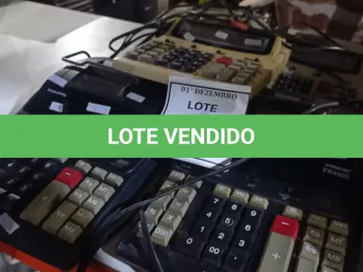 LOTE 343 - 05 CALCULADORAS COMERCIAIS. (NO ESTADO) ATENÇÃO! FAZER A VISITAÇÃO ANTES DE ARREMATAR, NÃO SABEMOS SE FUNCIONA, LEILÃO NÃO TEM GARANTIA E NEM DEVOLUÇÃO, SUJEITO A POSSÍVEIS AVARIAS VISÍVEIS/OCULTAS E/OU AUSÊNCIA DE COMPONENTES.