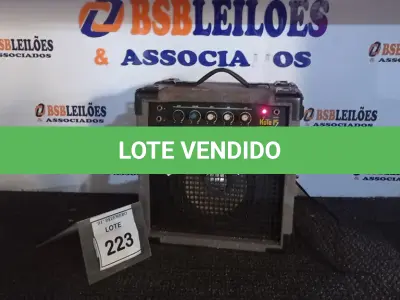 LOTE 223 - 01 AMPLIFICADOR DE GUITARRA MARCA STANER MODELO KUTE 15. (NO ESTADO) ATENÇÃO! FAZER A VISITAÇÃO ANTES DE ARREMATAR, NÃO SABEMOS SE FUNCIONA, LEILÃO NÃO TEM GARANTIA E NEM DEVOLUÇÃO, SUJEITO A POSSÍVEIS AVARIAS VISÍVEIS/OCULTAS E/OU AUSÊNCIA DE COMPONENTES.