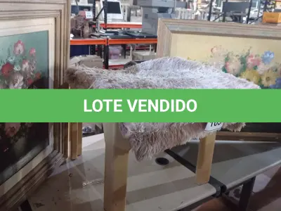 LOTE 105 - 01 TAPETE, 02 QUADROS E 01 MESA DE CENTRO SEM TAMPO. (NO ESTADO) ATENÇÃO! FAZER A VISITAÇÃO ANTES DE ARREMATAR, NÃO SABEMOS SE FUNCIONA, LEILÃO NÃO TEM GARANTIA E NEM DEVOLUÇÃO, SUJEITO A POSSÍVEIS AVARIAS VISÍVEIS/OCULTAS E/OU AUSÊNCIA DE COMPONENTES.