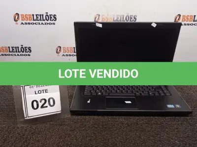 LOTE 020 - 01 NOTEBOOK MARCA DELL SÉRIE VOSTRO. (NO ESTADO) ATENÇÃO! FAZER A VISITAÇÃO ANTES DE ARREMATAR, NÃO SABEMOS SE FUNCIONA, LEILÃO NÃO TEM GARANTIA E NEM DEVOLUÇÃO, SUJEITO A POSSÍVEIS AVARIAS VISÍVEIS/OCULTAS E/OU AUSÊNCIA DE COMPONENTES.