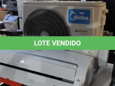 LOTE 284 - 01 AR-CONDICIONADO MARCA MIDEA 12000 BTU/H. (NO ESTADO) ATENÇÃO! FAZER A VISITAÇÃO ANTES DE ARREMATAR, NÃO SABEMOS SE FUNCIONA, LEILÃO NÃO TEM GARANTIA E NEM DEVOLUÇÃO, SUJEITO A POSSÍVEIS AVARIAS VISÍVEIS/OCULTAS E/OU AUSÊNCIA DE COMPONENTES.