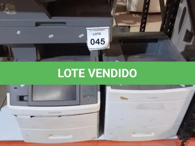 LOTE 045 - 02 IMPRESSORAS MARCA LEXMARK. (NO ESTADO) ATENÇÃO! FAZER A VISITAÇÃO ANTES DE ARREMATAR, NÃO SABEMOS SE FUNCIONA, LEILÃO NÃO TEM GARANTIA E NEM DEVOLUÇÃO, SUJEITO A POSSÍVEIS AVARIAS VISÍVEIS/OCULTAS E/OU AUSÊNCIA DE COMPONENTES.