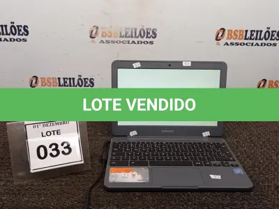 LOTE 033 - 01 NOTEBOOK 16GB TELA 11.6’’. (NO ESTADO) ATENÇÃO! FAZER A VISITAÇÃO ANTES DE ARREMATAR, NÃO SABEMOS SE FUNCIONA, LEILÃO NÃO TEM GARANTIA E NEM DEVOLUÇÃO, SUJEITO A POSSÍVEIS AVARIAS VISÍVEIS/OCULTAS E/OU AUSÊNCIA DE COMPONENTES.