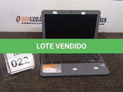 LOTE 022 - 01 NOTEBOOK 16GB TELA 11.6’’. (NO ESTADO) ATENÇÃO! FAZER A VISITAÇÃO ANTES DE ARREMATAR, NÃO SABEMOS SE FUNCIONA, LEILÃO NÃO TEM GARANTIA E NEM DEVOLUÇÃO, SUJEITO A POSSÍVEIS AVARIAS VISÍVEIS/OCULTAS E/OU AUSÊNCIA DE COMPONENTES.