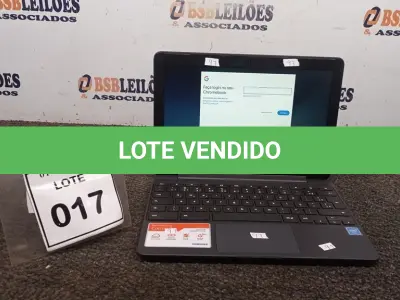 LOTE 017 - 01 NOTEBOOK 16GB TELA 11.6’’. (NO ESTADO) ATENÇÃO! FAZER A VISITAÇÃO ANTES DE ARREMATAR, NÃO SABEMOS SE FUNCIONA, LEILÃO NÃO TEM GARANTIA E NEM DEVOLUÇÃO, SUJEITO A POSSÍVEIS AVARIAS VISÍVEIS/OCULTAS E/OU AUSÊNCIA DE COMPONENTES.