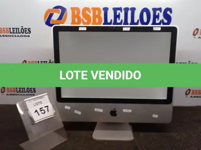 LOTE 157 - 01 IMAC APPLE. (NO ESTADO) ATENÇÃO! FAZER A VISITAÇÃO ANTES DE ARREMATAR, NÃO SABEMOS SE FUNCIONA, LEILÃO NÃO TEM GARANTIA E NEM DEVOLUÇÃO, SUJEITO A POSSÍVEIS AVARIAS VISÍVEIS/OCULTAS E/OU AUSÊNCIA DE COMPONENTES.