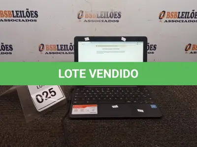 LOTE 025 - 01 NOTEBOOK 16GB TELA 11.6’’ COM FONTE. (NO ESTADO) ATENÇÃO! FAZER A VISITAÇÃO ANTES DE ARREMATAR, NÃO SABEMOS SE FUNCIONA, LEILÃO NÃO TEM GARANTIA E NEM DEVOLUÇÃO, SUJEITO A POSSÍVEIS AVARIAS VISÍVEIS/OCULTAS E/OU AUSÊNCIA DE COMPONENTES.
