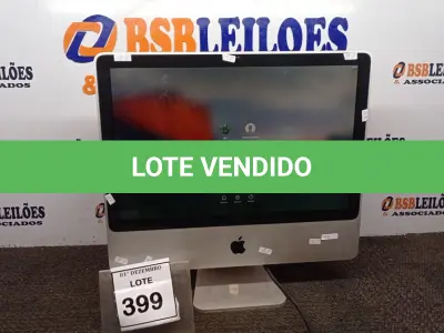 LOTE 399 - 01 IMAC APPLE. (NO ESTADO) ATENÇÃO! FAZER A VISITAÇÃO ANTES DE ARREMATAR, NÃO SABEMOS SE FUNCIONA, LEILÃO NÃO TEM GARANTIA E NEM DEVOLUÇÃO, SUJEITO A POSSÍVEIS AVARIAS VISÍVEIS/OCULTAS E/OU AUSÊNCIA DE COMPONENTES.