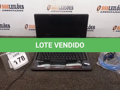 LOTE 178 - 01 NOTEBOOK MARCA ITAUTEC E 01 CABO DE FORÇA. (NO ESTADO) ATENÇÃO! FAZER A VISITAÇÃO ANTES DE ARREMATAR, NÃO SABEMOS SE FUNCIONA, LEILÃO NÃO TEM GARANTIA E NEM DEVOLUÇÃO, SUJEITO A POSSÍVEIS AVARIAS VISÍVEIS/OCULTAS E/OU AUSÊNCIA DE COMPONENTES.