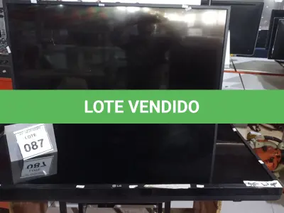 LOTE 087 - 02 TVS LCD 42’’ MARCA LG. (NO ESTADO) ATENÇÃO! FAZER A VISITAÇÃO ANTES DE ARREMATAR, NÃO SABEMOS SE FUNCIONA, LEILÃO NÃO TEM GARANTIA E NEM DEVOLUÇÃO, SUJEITO A POSSÍVEIS AVARIAS VISÍVEIS/OCULTAS E/OU AUSÊNCIA DE COMPONENTES.