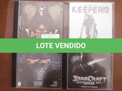 LOTE 471 - 01 COLEÇÃO CDS DE JOGOS PARA PC ANTIGOS. (NO ESTADO) ATENÇÃO! FAZER A VISITAÇÃO ANTES DE ARREMATAR, NÃO SABEMOS SE FUNCIONA, LEILÃO NÃO TEM GARANTIA E NEM DEVOLUÇÃO, SUJEITO A POSSÍVEIS AVARIAS VISÍVEIS/OCULTAS E/OU AUSÊNCIA DE COMPONENTES.